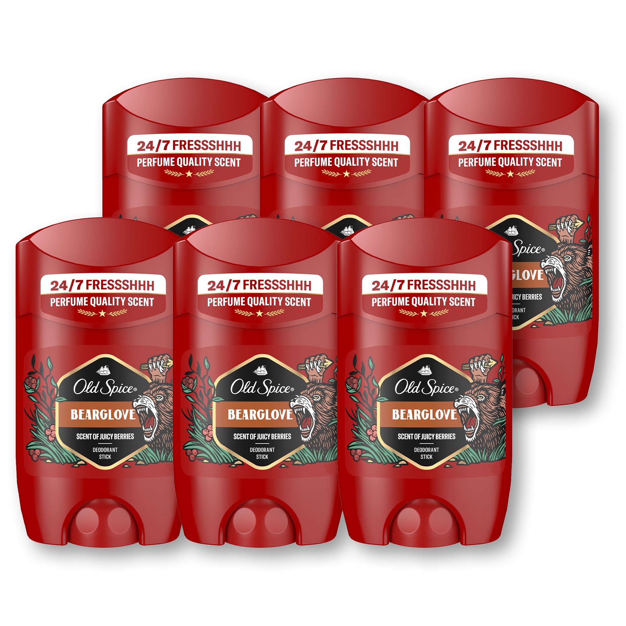 Pánsky deodorant Old Spice Bearglove 6 x 50 ml